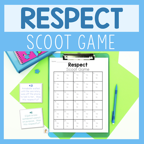 Respect Scoot Game Activity For Kids